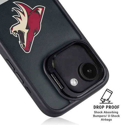 NHL Arizona Coyotes Jersey iPhone 16e Kickstand Case