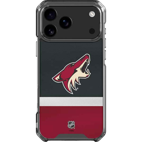 NHL Arizona Coyotes Jersey iPhone 17 Pro Max Clear Case