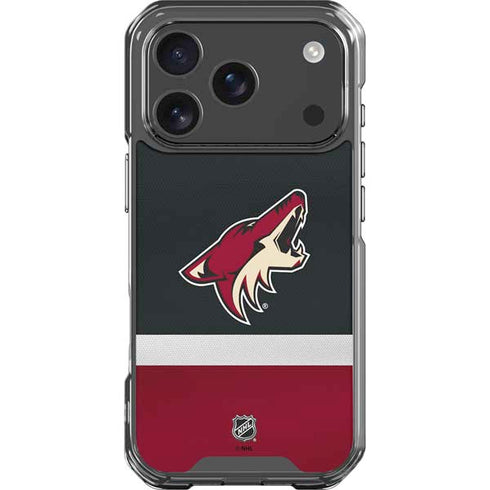 NHL Arizona Coyotes Jersey iPhone 18 Pro Clear Case