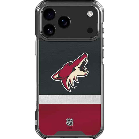 NHL Arizona Coyotes Jersey iPhone 18 Pro Max Clear Case