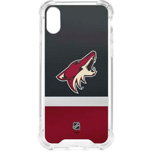 NHL Arizona Coyotes Jersey iPhone XS Clear Case