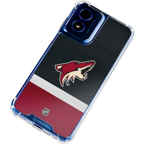 NHL Arizona Coyotes Jersey Moto G 5G (2024) Clear Case