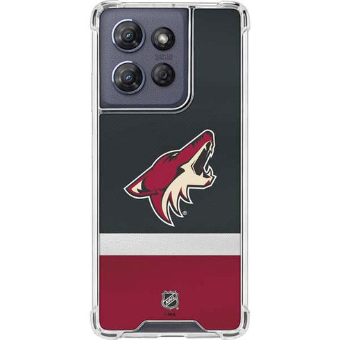 NHL Arizona Coyotes Jersey Moto G Play 5G (2025) Clear Case