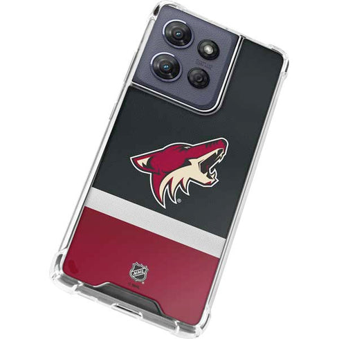 NHL Arizona Coyotes Jersey Moto G Play 5G (2025) Clear Case