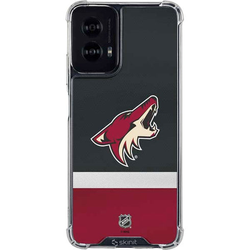 NHL Arizona Coyotes Jersey Moto G Power 5G (2024) Clear Case