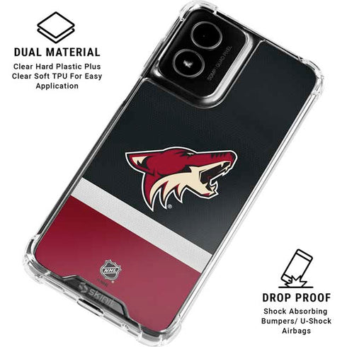 NHL Arizona Coyotes Jersey Moto G Power 5G (2024) Clear Case