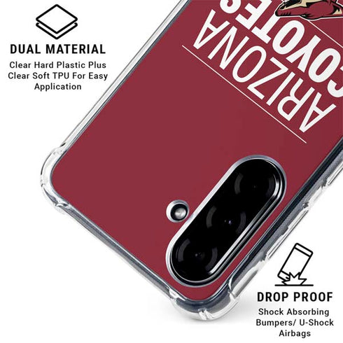 NHL Arizona Coyotes Lineup Galaxy A36 5G Clear Case