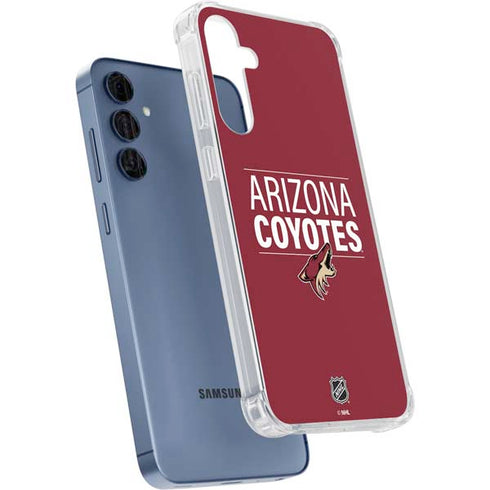 NHL Arizona Coyotes Lineup Galaxy A55 5G Clear Case