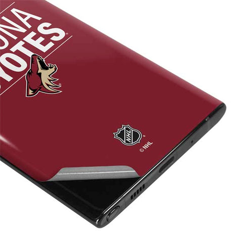 NHL Arizona Coyotes Lineup Galaxy Note 10 Plus Skin