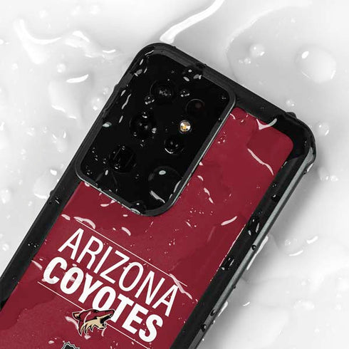 NHL Arizona Coyotes Lineup Galaxy S24 Ultra Waterproof Case