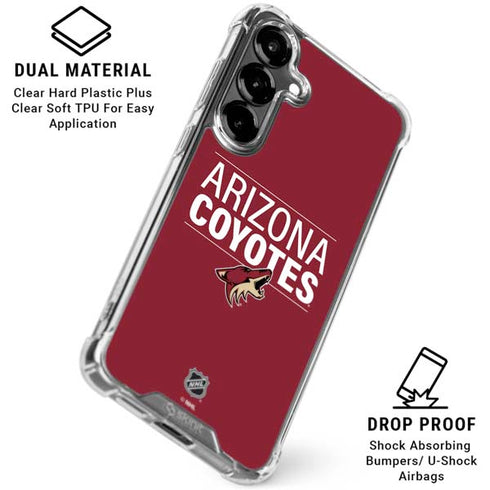 NHL Arizona Coyotes Lineup Galaxy S26 Plus Clear Case