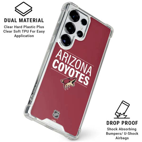 NHL Arizona Coyotes Lineup Galaxy S26 Ultra Clear Case