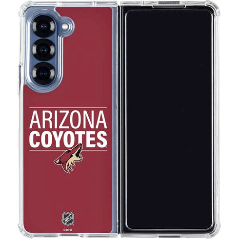 NHL Arizona Coyotes Lineup Galaxy Z Fold6 Clear Case