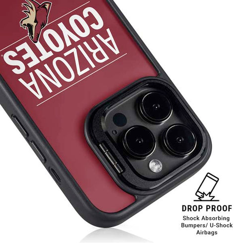 NHL Arizona Coyotes Lineup iPhone 13 Pro Max Kickstand Case