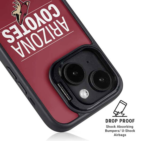 NHL Arizona Coyotes Lineup iPhone 14 Kickstand Case