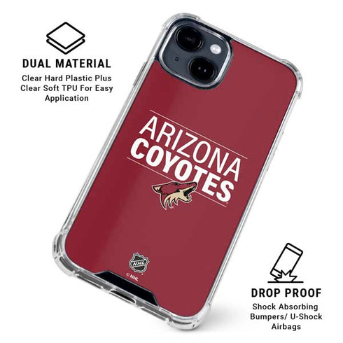 NHL Arizona Coyotes Lineup iPhone 15 Clear Case