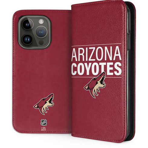 NHL Arizona Coyotes Lineup iPhone 15 Pro Folio Case