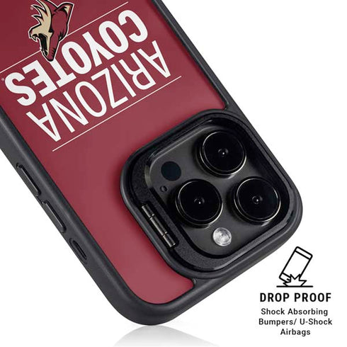 NHL Arizona Coyotes Lineup iPhone 15 Pro Kickstand Case