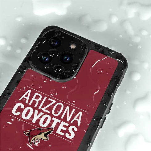 NHL Arizona Coyotes Lineup iPhone 15 Pro Waterproof Case