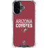 NHL Arizona Coyotes Lineup iPhone 16 Plus Clear Case