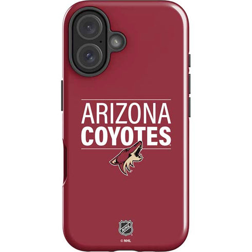 NHL Arizona Coyotes Lineup iPhone 16 Plus Impact Case