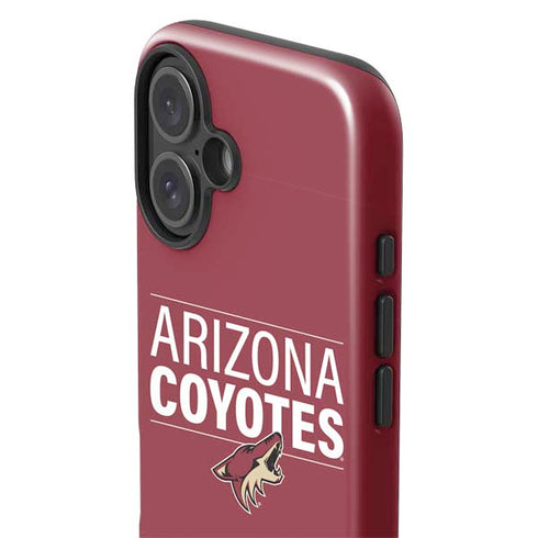 NHL Arizona Coyotes Lineup iPhone 16 Plus Impact Case