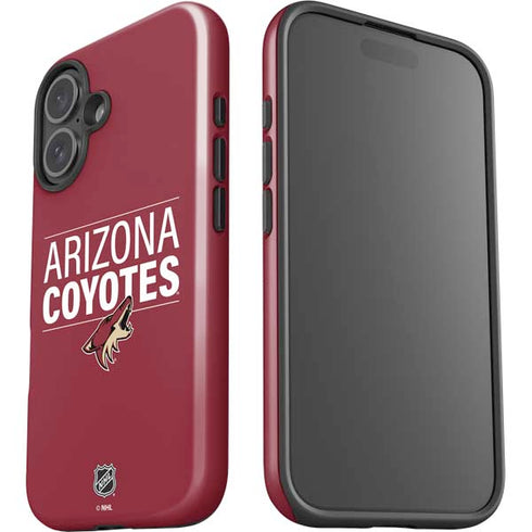 NHL Arizona Coyotes Lineup iPhone 16 Plus Impact Case