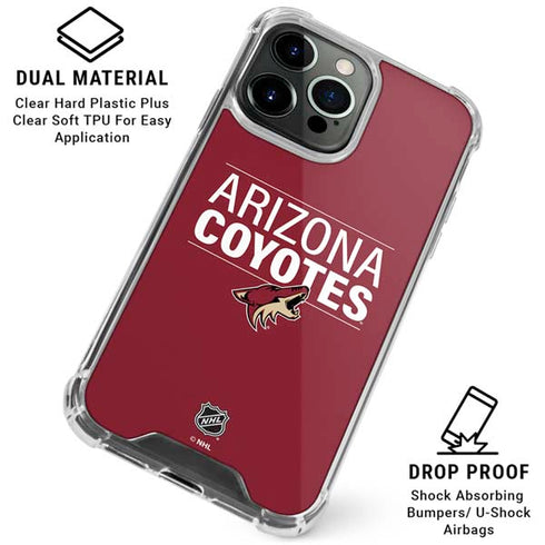 NHL Arizona Coyotes Lineup iPhone 16 Pro Clear Case
