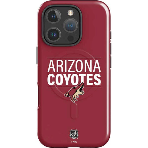 NHL Arizona Coyotes Lineup iPhone 16 Pro Magsafe Impact Case