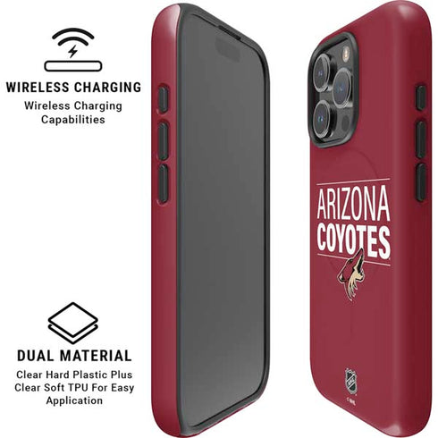NHL Arizona Coyotes Lineup iPhone 16 Pro Magsafe Impact Case
