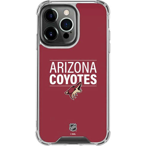NHL Arizona Coyotes Lineup iPhone 16 Pro Max Clear Case