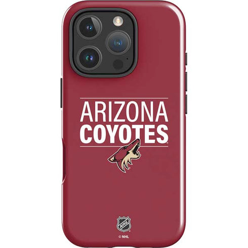 NHL Arizona Coyotes Lineup iPhone 16 Pro Max Impact Case