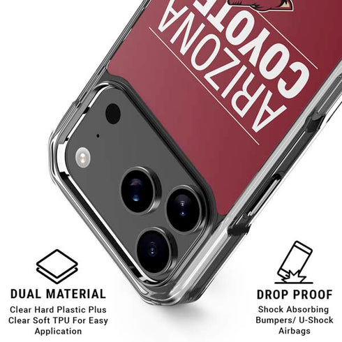 NHL Arizona Coyotes Lineup iPhone 18 Pro Clear Case