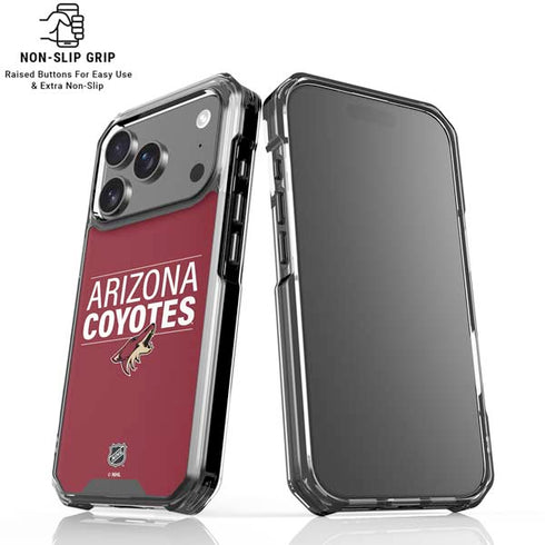 NHL Arizona Coyotes Lineup iPhone 18 Pro Clear Case