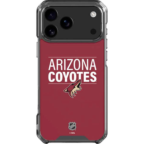 NHL Arizona Coyotes Lineup iPhone 18 Pro Max Clear Case