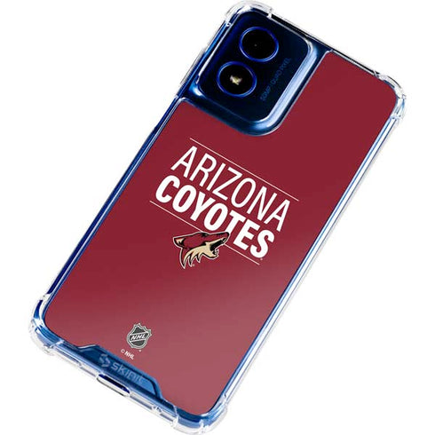 NHL Arizona Coyotes Lineup Moto G 5G (2024) Clear Case