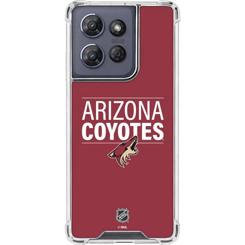 NHL Arizona Coyotes Lineup Moto G Stylus 5G (2025) Clear Case
