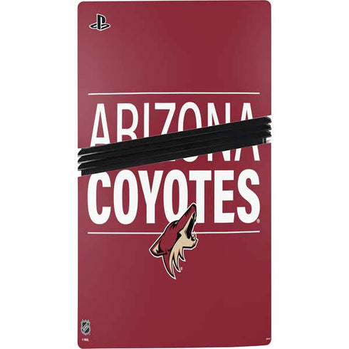 NHL Arizona Coyotes Lineup PS5 Pro Disk Console Skin