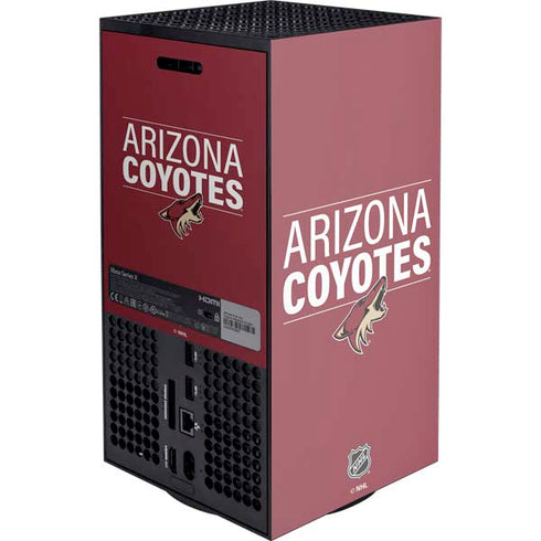 NHL Arizona Coyotes Lineup XBox Series X Digital Edition Console Skin
