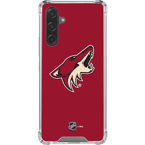 NHL Arizona Coyotes Solid Background Galaxy A17 Clear Case