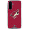 NHL Arizona Coyotes Solid Background Galaxy A36 5G Clear Case