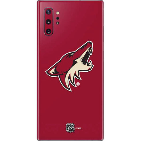 NHL Arizona Coyotes Solid Background Galaxy Note 10 Plus Skin