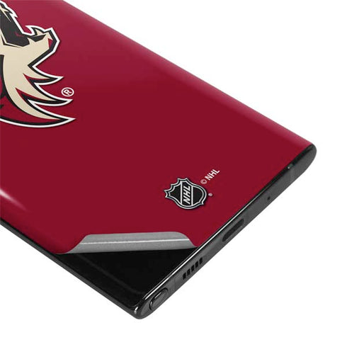 NHL Arizona Coyotes Solid Background Galaxy Note 10 Plus Skin