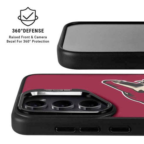 NHL Arizona Coyotes Solid Background Galaxy S25 Kickstand Case