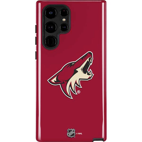 NHL Arizona Coyotes Solid Background Galaxy Cases