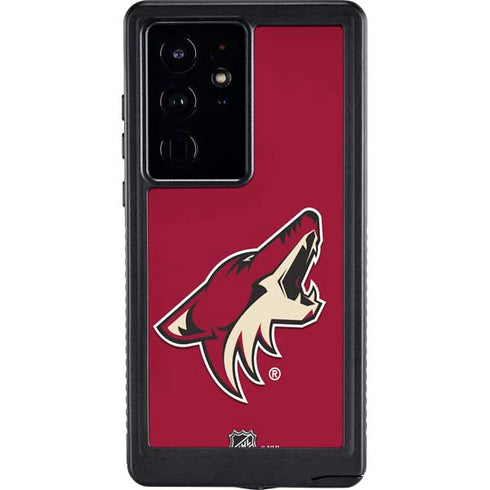 NHL Arizona Coyotes Solid Background Galaxy S24 Ultra Waterproof Case