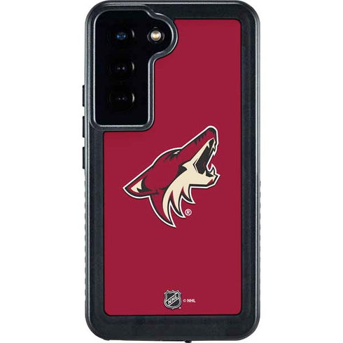 NHL Arizona Coyotes Solid Background Galaxy S24 Waterproof Case