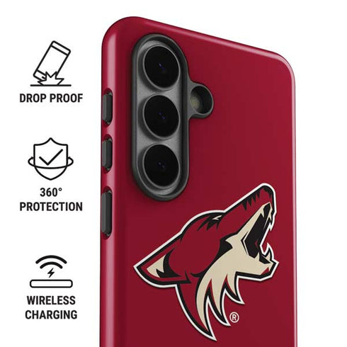 NHL Arizona Coyotes Solid Background Galaxy S26 Impact Case