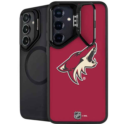 NHL Arizona Coyotes Solid Background Galaxy S26 Kickstand Case