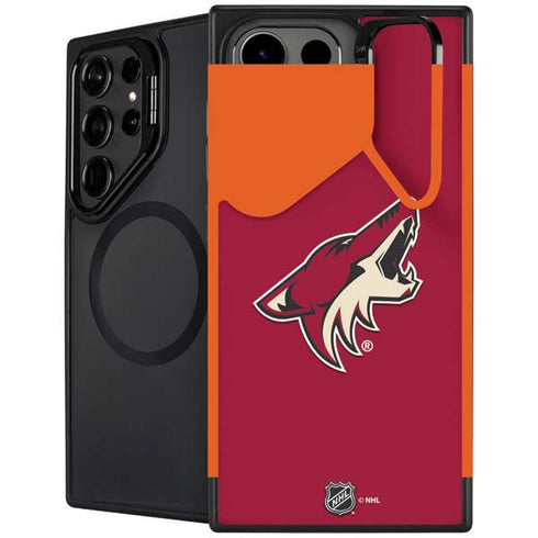NHL Arizona Coyotes Solid Background Galaxy S26 Ultra Kickstand Case